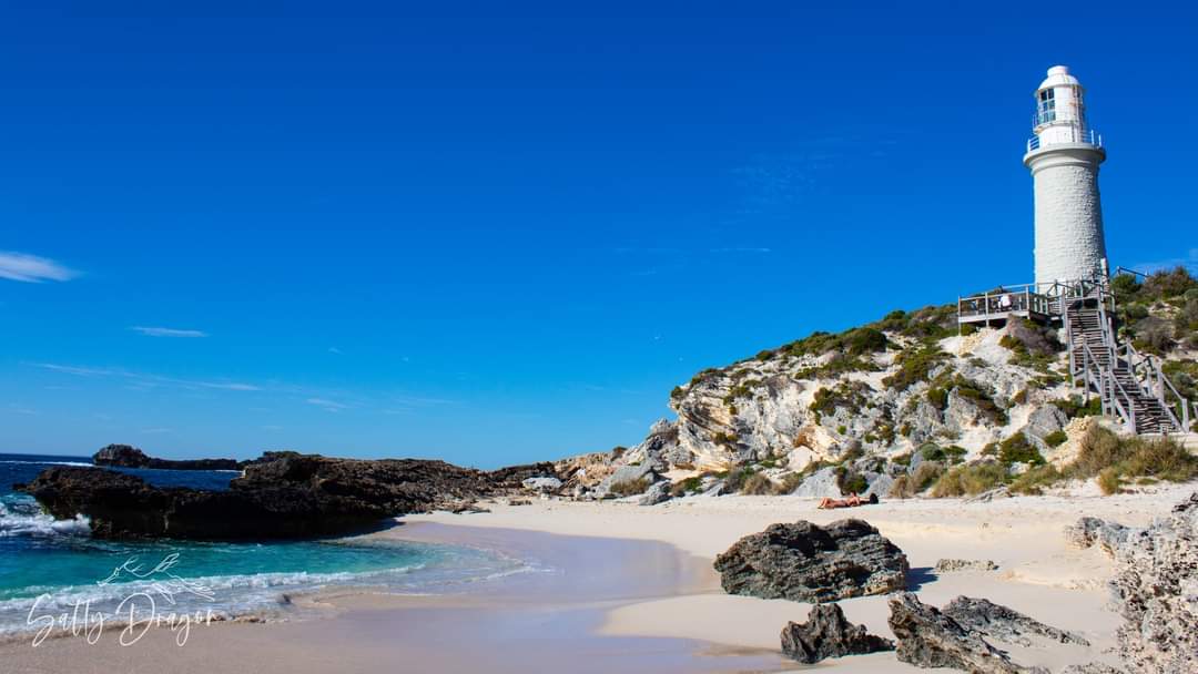 water next to the rock