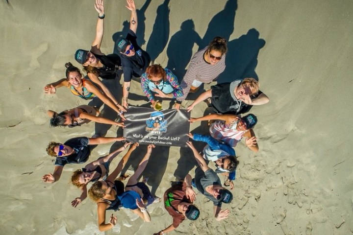 a group of people lying on the ground